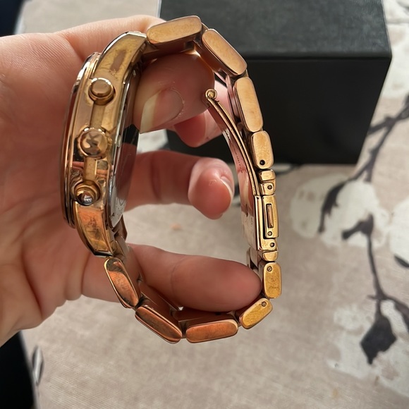 Rose gold Michael Kors watch